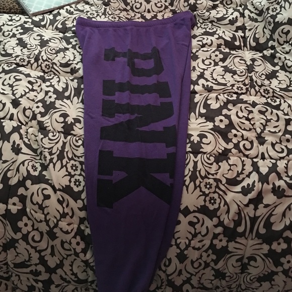 VS PINK crop baggy sweats