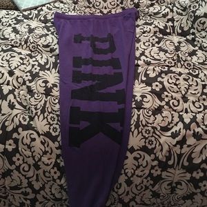 VS PINK crop baggy sweats