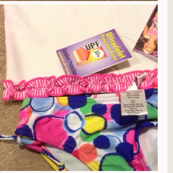 UPF Protection Rash Guard Swim Set - Picture 3 of 4