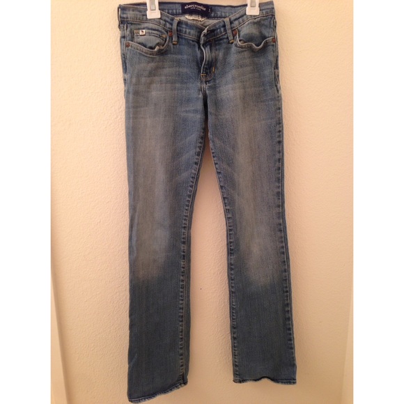 Abercrombie faded blue jeans