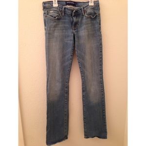 Abercrombie faded blue jeans