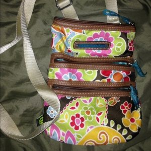 Lily bloom flower pattern bag