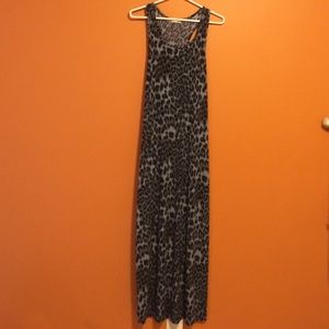 Cheetah print maxi dress
