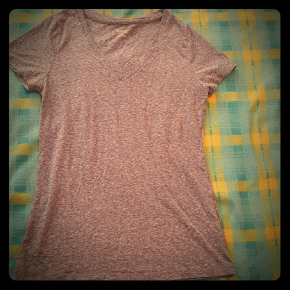 Powder blue cap sleeve t shirt