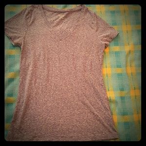 Powder blue cap sleeve t shirt