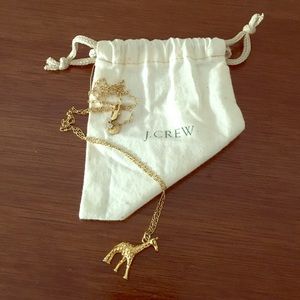J. Crew Gold Giraffe Necklace