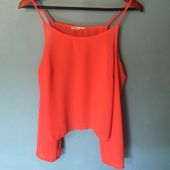 Chiffon open shoulder blouse