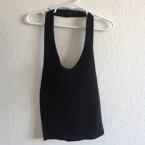 Black Halter Top
