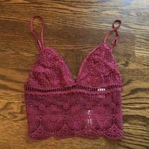 Kendall Kylie Crochet top NWT