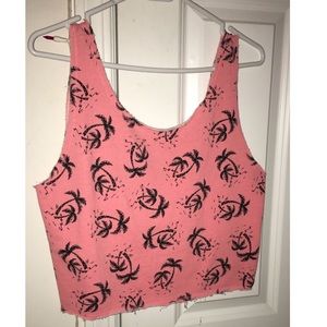 Pink forever 21 beach tank top