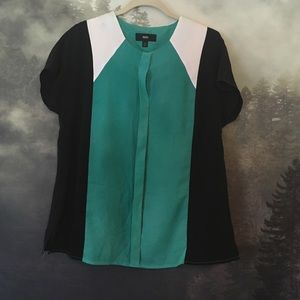 Color blocked blouse NWOT