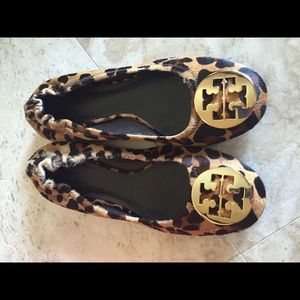 Tory Burch Reva Ballerina Leopard Print