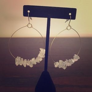 Large hoop earrings