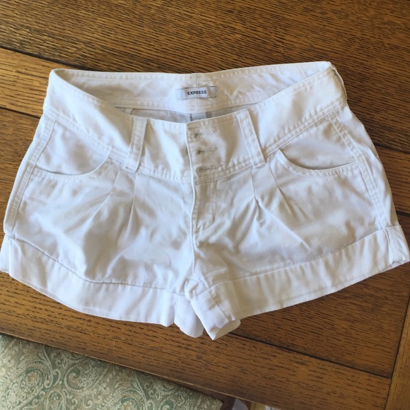 Express White Shorts