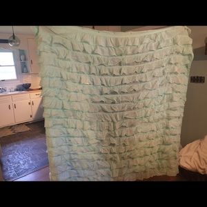Urban Outfitters Accents Waterfall Ruffled Shower Curtain Poshmark