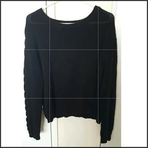 Black, knitted sweater