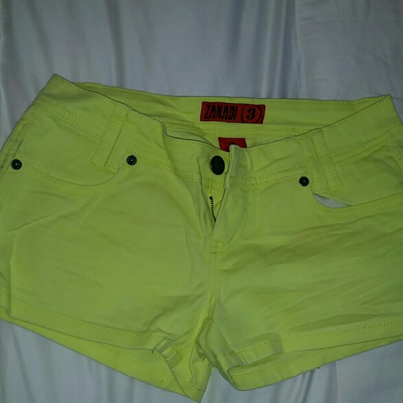 Bright yellow shorts sz 3