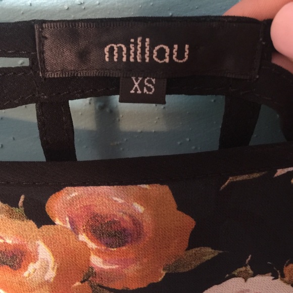 LF flower print Millau chiffon blouse - Picture 3 of 3