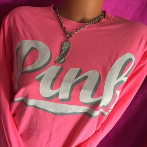 Victoria's Secret Pink Coral Crew Sweatshirt - M