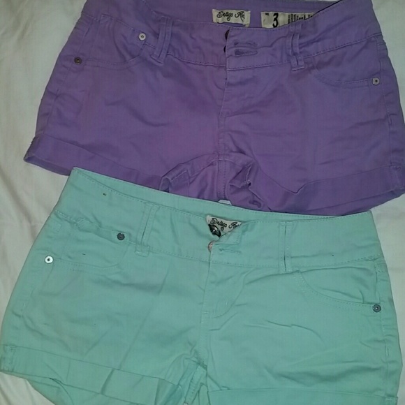 Easter blue & purple shorts - sz 3