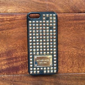 Black and gold Michael Kors phone case