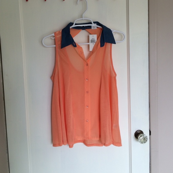 Orange tank top - Picture 1 of 4