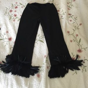 3/4 real fur pants