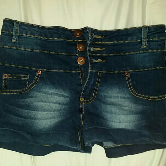 High waisted Jean shorts