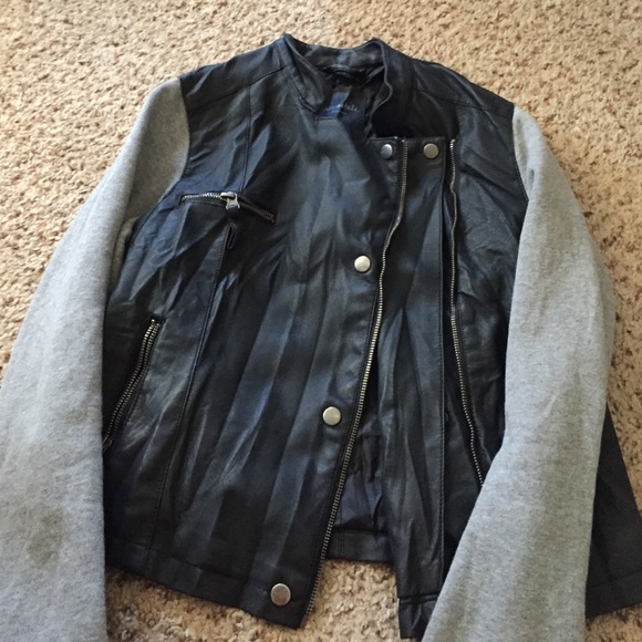 Black leather jacket!