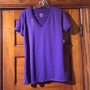 Reebok Purple exercise t shirt