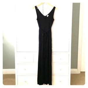 Liz Lange maternity black jersey maxi dress-XS