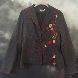Anthropologie embroidered jacket