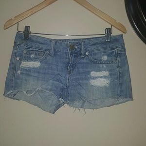 American Eagle distressed shorts