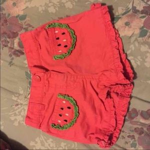🍉 Gymboree Watermelon Shorts 18-24 months