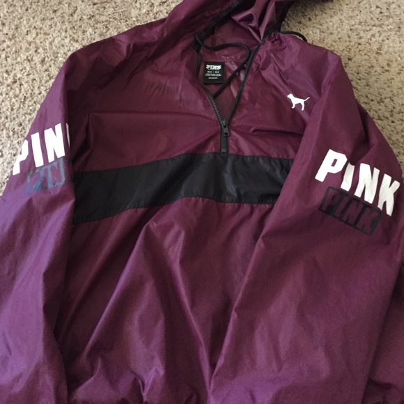 PINK windbreaker pull over