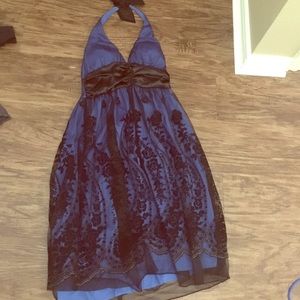 Blue laced dress