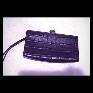 Rare Burberry Plum Alligator Clutch
