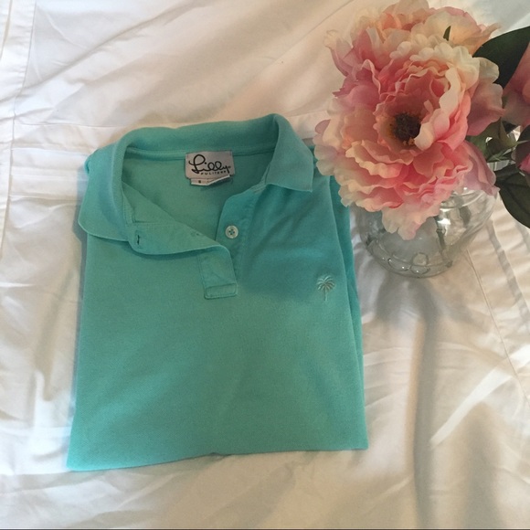 Aqua Lilly Pulitzer polo size small