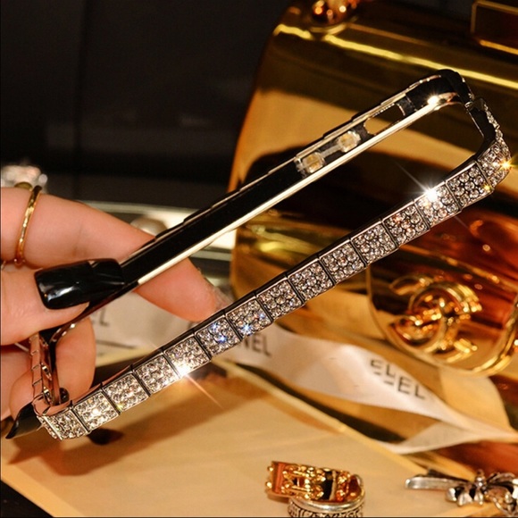 iPhone 6 6s  Luxury Bling Inlay Metal Rhinestone