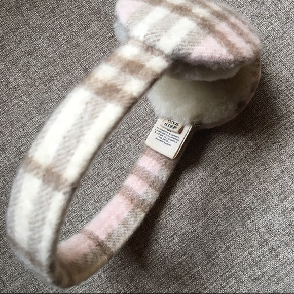 Burberry Cashmere Nova Check Earmuffs main image 4
