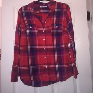 Plaid flannel shirt