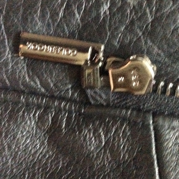 Lg Woman's Real Leather Black Coat - Picture 4 of 4