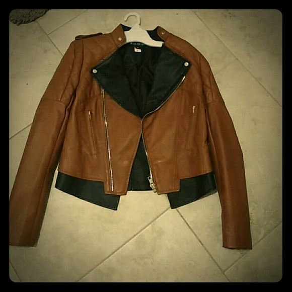 Nikibiki brown leather jacket
