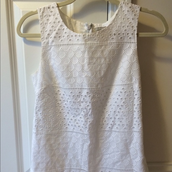 Banana republic Lace-eyelet structured tank