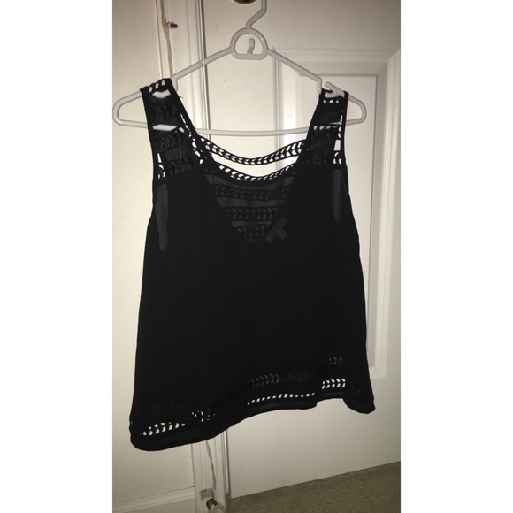 Black sheer Tank top