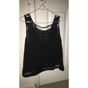 Black sheer Tank top