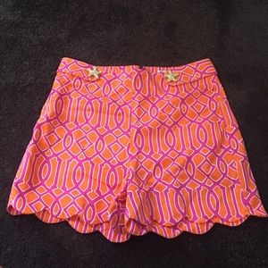 Mud Pie pink lattice shorts