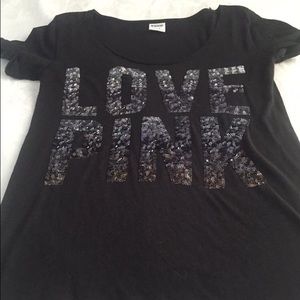 Victoria's Secret PINK sequins scoop neck top
