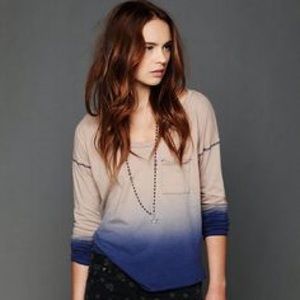 Free people "fun dip" ombré shirt