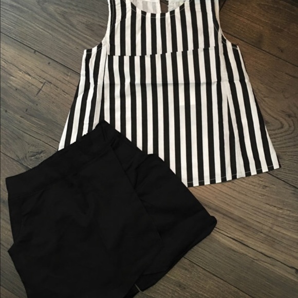 Striped Skort Set - Picture 2 of 2